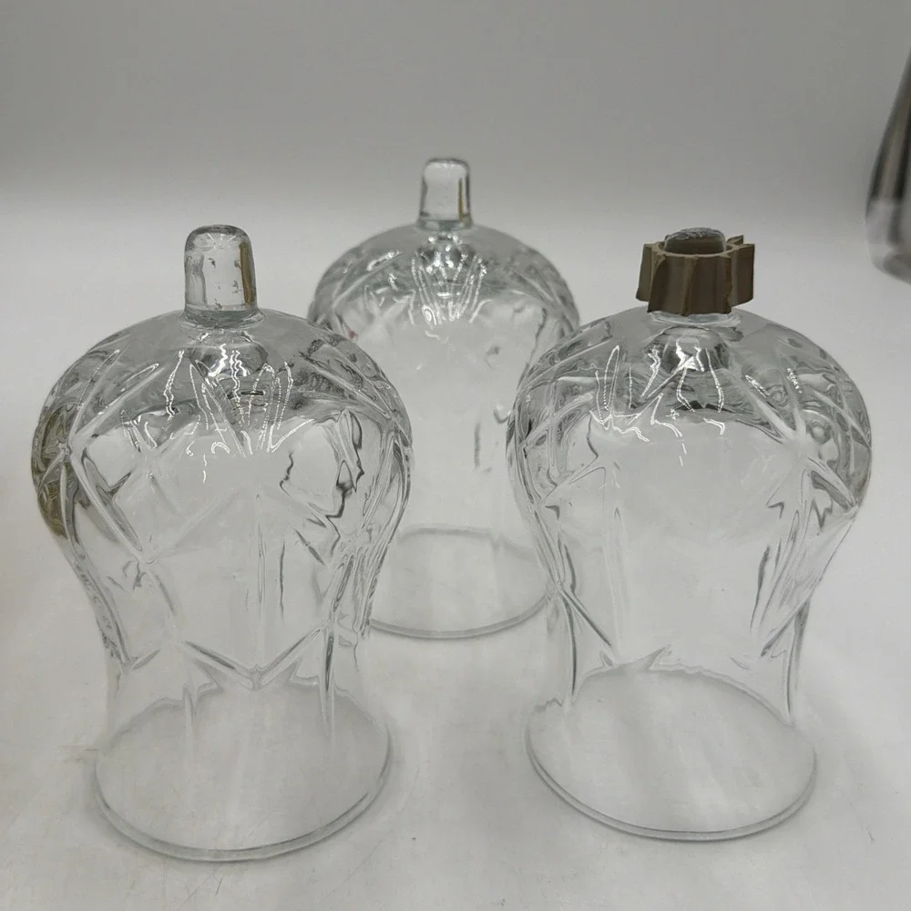 LOT OF 3 HOMCO 11090 Hurricane XLarge PEG Votive Cup Candle Holders 1 W/Grommett